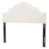 Arched Camel-Back Upholstered Headboard Queen Size with Nailhead Stud Trim, Adjustable Height Full/Queen Beds Headboard -Christopher Knight Home - 2 of 4