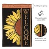 Magnolia Garden Welcome Sunflower 13 x 18 Inch Black Polyester Garden Flag - 2 of 2