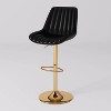 Set of 2 Arwen Adjustable Swivel Barstools with Gold Base - CorLiving - 3 of 4