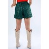 Women's Sparkle Diva Sequin Shorts - entro L - 3 of 4