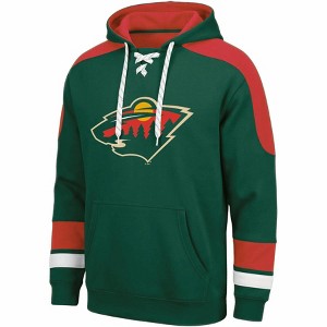NHL Minnesota Wild Men's Lace Hooded Sweatshirt - XXL : Target