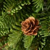 6"H Sullivans Artificial Soft Touch Pine Christmas Orb, Green, Indoor Christmas Decor - 2 of 3