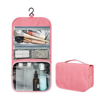 Hanging Travel Toiletry Bag for Women – Portable Makeup & Cosmetic Organizer with Hook
