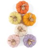 Shiraleah Set Of 6 Assorted Fall Mulicolor Felt Decorative Pumpkins - 4 of 4