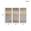 VisioGear 3PCS Gold Foil Abstract Canvas Wall Art Set, Abstract Pictures for Hallway Office Wall Decor, Taupe, 35"*15"*1.5" - 3 of 4