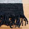 Vintage Leather W/ Fringes VTL701 Hand Woven Indoor Rugs - Safavieh - 3 of 4
