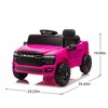 Lomsoe Licensed Dodge RAM 3500 12V Kids Ride On Truck,W/ Remote Control,2WD & Rear Shock Suspension,LED Headlights &Low Battery Alarm,3-speed - 2 of 4