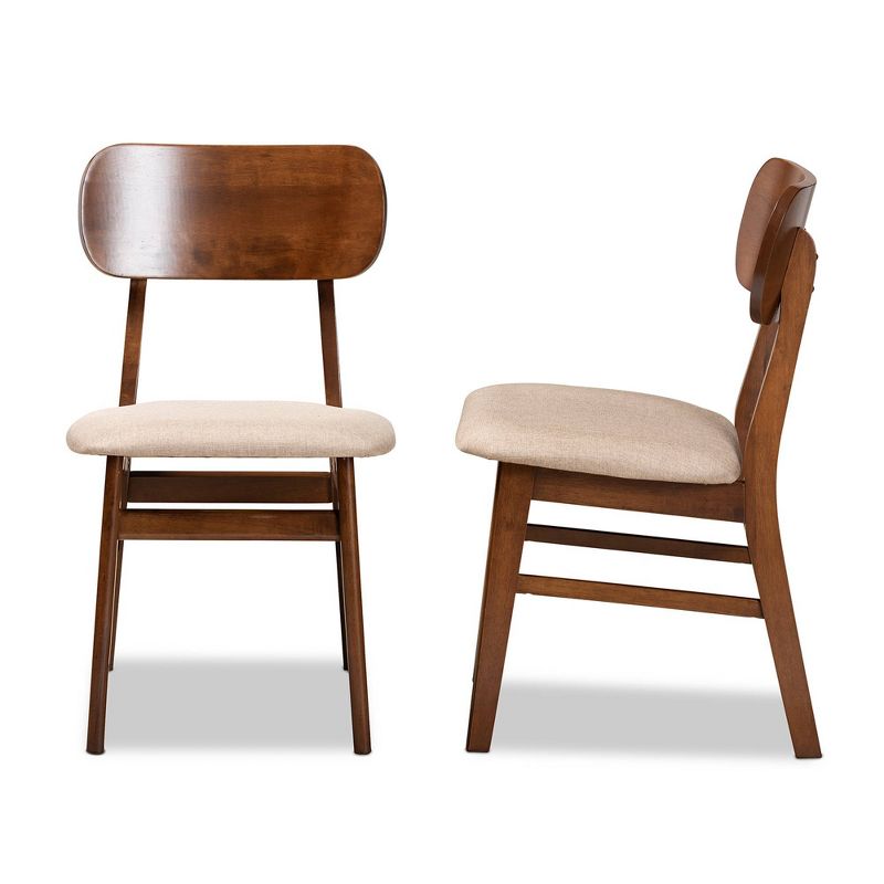 2pc Euclid Wood Dining Chair Set - Baxton Studio, 4 of 10