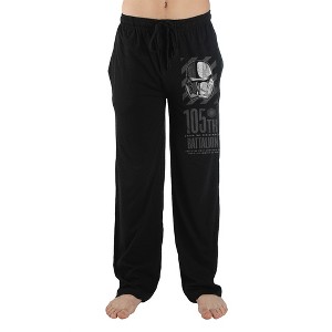 Star Wars Movie Storm Trooper Mens Black Sleep Pajama Pants - 1 of 2