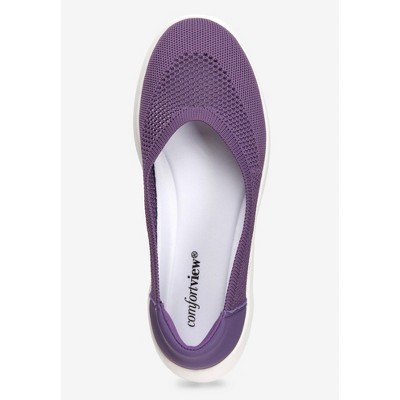 Женские кроссовки Comfortview CV Sport Laney Slip On Sneaker - 9 M, Black (Wide Widths Available) — фото 5