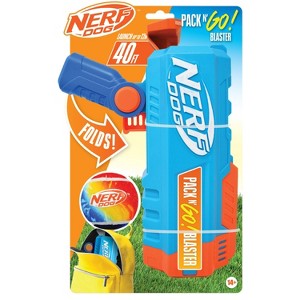 NERF Compact Blaster with Folding Handle Dog Ball Launcher Toy - 1 of 4