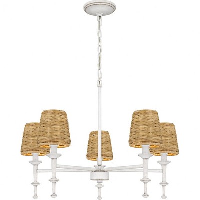 Quoizel Lighting Flannery 5 - Light Chandelier in  Antique White