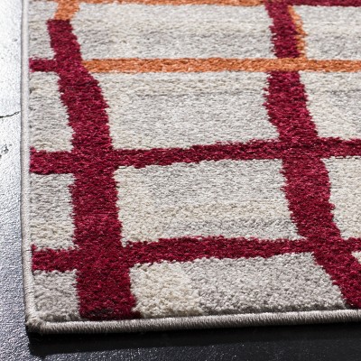 Light Grey and Ivory Geometric Hand-Knotted Area Rug, 10' x 14'