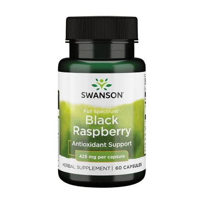 Swanson Full Spectrum Black Raspberry 425 mg 60 Caps.