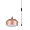 Elegant Lighting Nora 1 Light honey gold plug-in pendant - 3 of 4