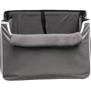 Precious Tails Oxford Pet Collapsible Car Booster Cat and Dog Seat - Gray - 1 of 3