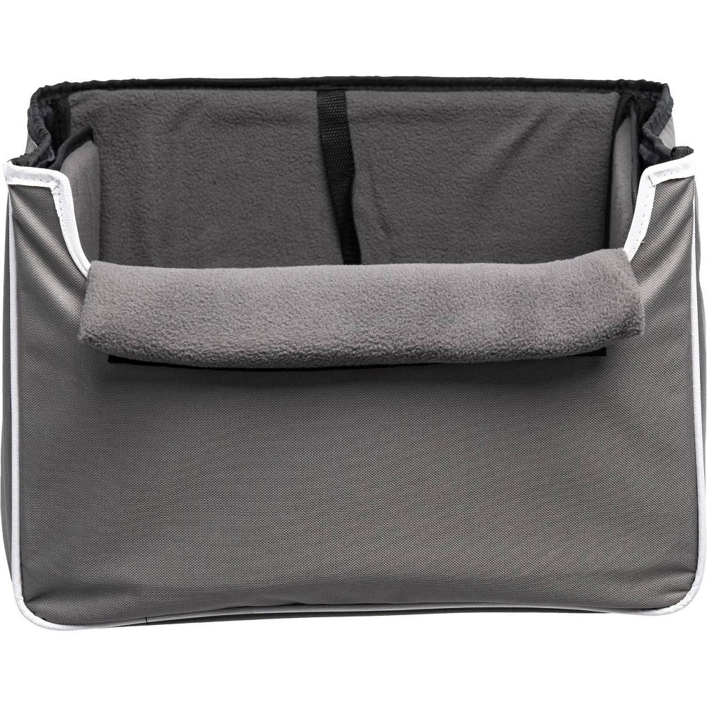 Photos - Pet Carrier / Crate Precious Tails Oxford Pet Collapsible Car Booster Cat and Dog Seat - Gray