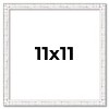 PosterPalooza | Square Textured White Picture Frame - UV Acrylic, Foam Board Backing, Hanging Hardware - 2 of 4