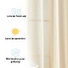 HLC.ME Sierra Burlap Flax Linen Privacy Sheer Light Filtering Window Grommet Curtains Panels, Set of 2 - 4 of 4