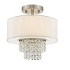 Livex Lighting Carlisle 2 - Light Semi-Flush Mount in  Brushed Nickel - 3 of 4