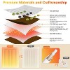 32x21 Inches Far Infrared Heating Pad, 6 Heat Levels Electric Tourmaline Heating Pad with 3 Timer Settings and Auto Shut Off for Back Neck Shoulders - 4 of 4