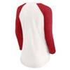 MLB Washington Nationals Women's White 3/4 Sleeve Fashion T-Shirt - 3 of 3