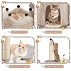 EROMMY Cat Tree, Small Cat Tower with Scratching Post and Cat Condo, Grey - 4 of 4