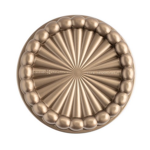 Nordic Ware 75th Anniversary Braided Mini Bundt Pan - Gold : Target