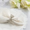 Saro Lifestyle Beaded Bow Napkin Ring (Set of 4) - 3 of 3