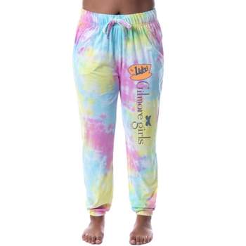 Gilmore Girls Womens' Luke's Diner Logo Tie-Dye Sleep Jogger Pajama Pants Multicolored