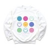Simply Sage Market S.W.Smiley Stacked Smiley Faces Sweatshirt - 2 of 4