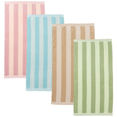 Darling Spring Coral Stripe Turkish Towel - Pink