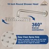 CASAINC 1-Spray Patterns with 1.8 GPM 10 Inches Wall Mount Round Fixed Shower Head (Valve Included) - 2 of 4