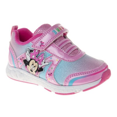 Disney Minnie Mouse Girls' Light Up Sneakers. (toddler/little Kids ...