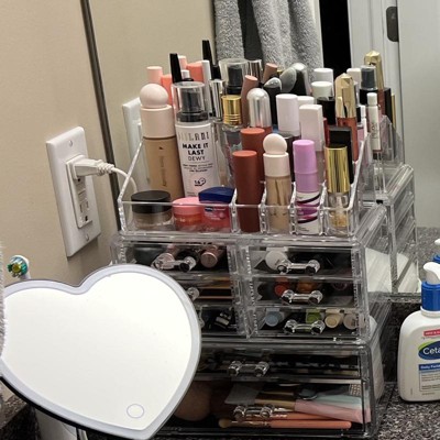 Casafield Cosmetic Makeup Organizer & Jewelry Storage Display Case ...