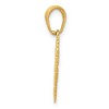Black Bow Jewelry 14k Yellow Gold For My Sister Heart Pendant, 17mm - 2 of 4