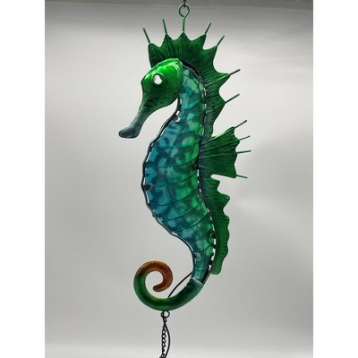 Glass/Metal Solar Seahorse Wind Chime - Ultimate Innovations