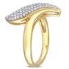 EVERLY JEWELRY |Yellow Plated Sterling Silver 3/8 CT TW Diamond Fashion Ring - 2 of 4
