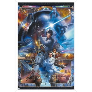 Trends International Star Wars: Original Trilogy - Collage Framed Wall Poster Prints - 1 of 4