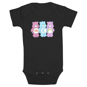 Infant's Care Bears Bedtime Bear Cheer Bear and Love-A-Lot Bear Bodysuit - 1 of 3