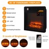 60" Electric Fireplace with Mantel, Fireplace Tv Stand with 18-Inch Insert Log Heater - 3 of 4