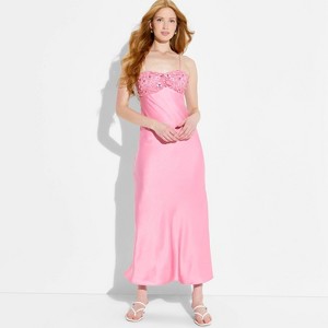 open lace back dress 1970s Pale Pink Ruffled Dress, Sz. XXS main image 0