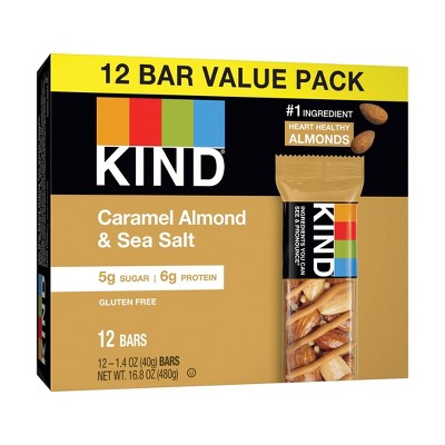 KIND Caramel Almond & Sea Salt Bars - 12ct