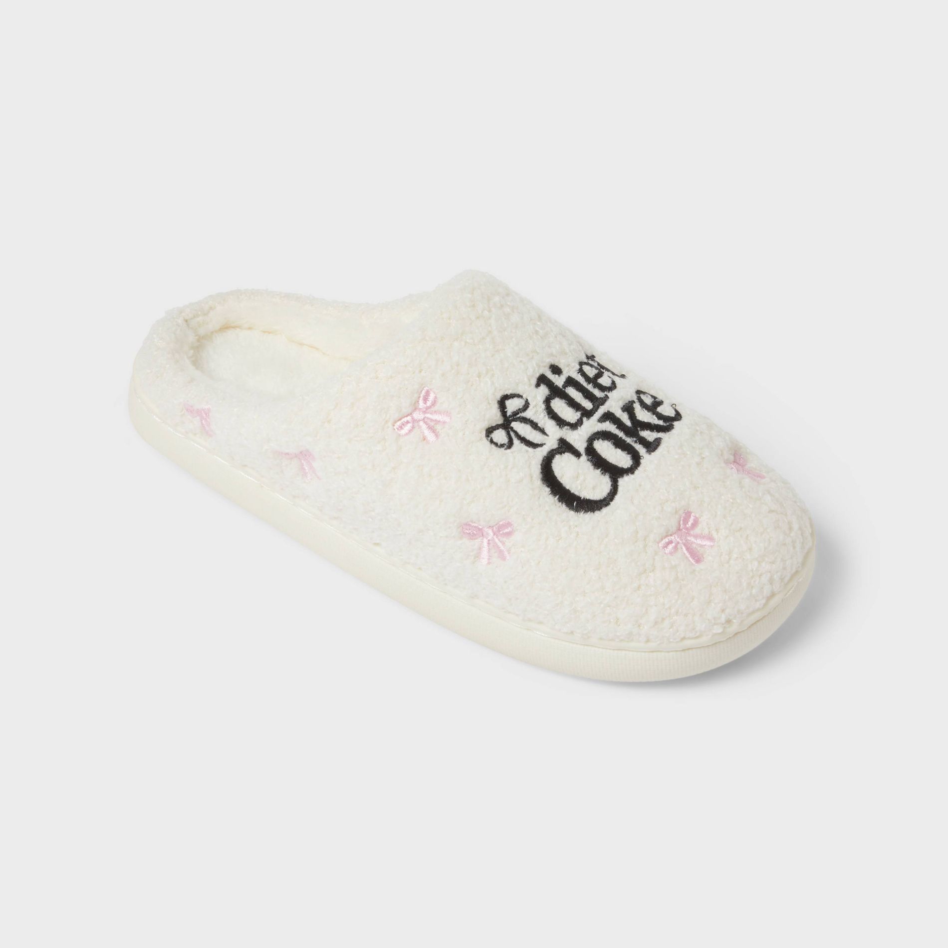 Women's Diet Coke Graphic Slippers - White