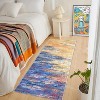 Acekool Abstract Runner Rug - Washable 2x6 Non-Slip Area Rug for Kitchen, Hallway & Bedroom - 2 of 4