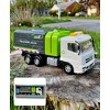 Big Daddy - Green City Sanitation Truck - DUO Trash & Recycling Cans with Lifting & Dumping Action - 4 of 4