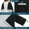 PAVILIA Wearable Blanket with Sleeves for Women Men Adults, Warm Soft Plush Snuggle Pocket Sleeved TV Throw - 3 of 4