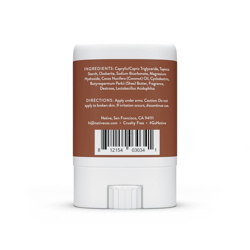 Native Deodorant - Coconut &#38; Vanilla - Aluminum Free - Trial Size 0.35 oz, 3 of 13