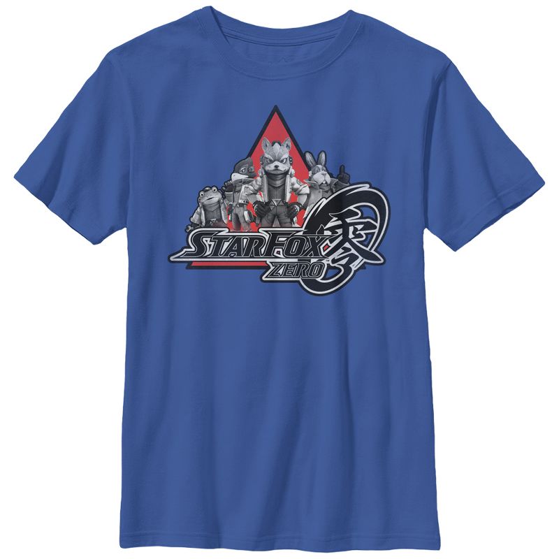 Boy's Nintendo Star Fox Zero Logo Characters T-Shirt, 1 of 5