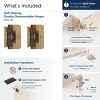 Amerock Double Demountable Hinges for Cabinet Doors with 1/2 Inch Overlay – Set of 2 - 4 of 4